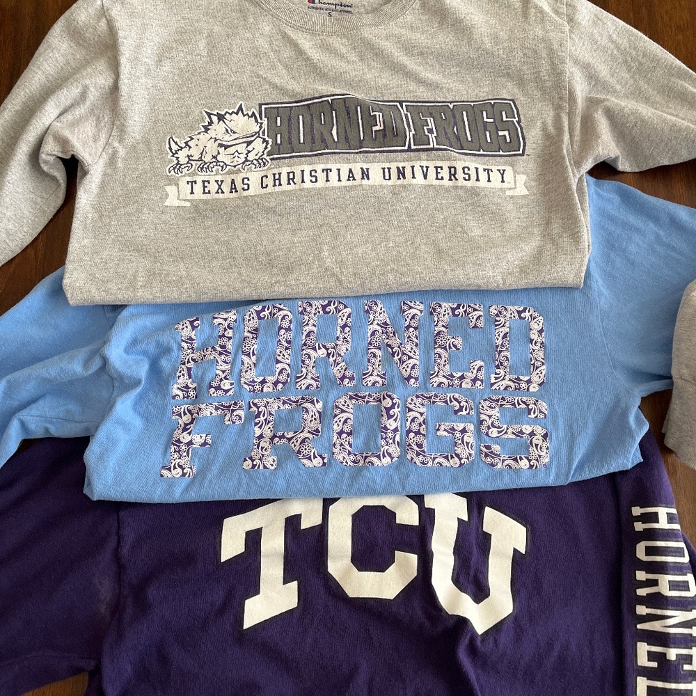 TCU Long Sleeve T Shirts